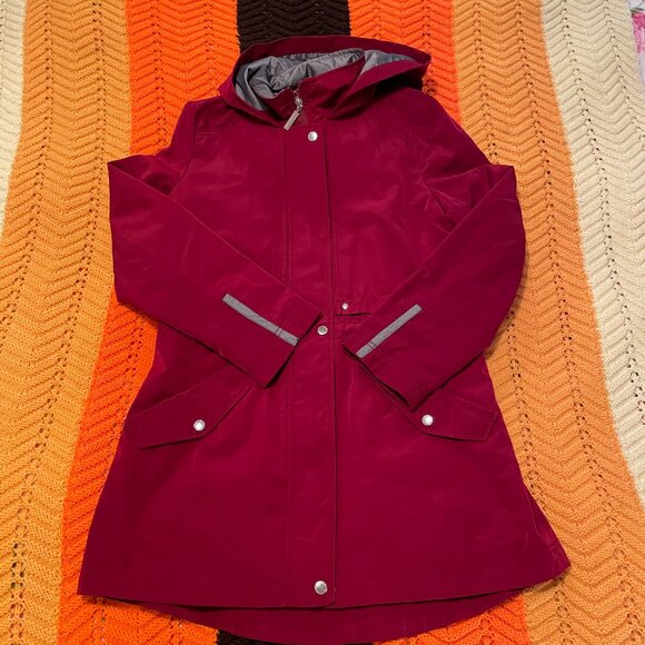 Modern maroon nautica drawstring waist rain coat! - Picture 13 of 16